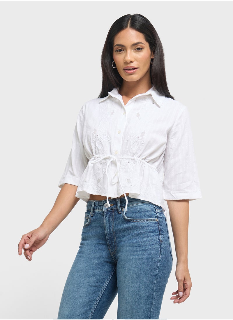 French Connection - Barnet Cottom Striped Shirt - Image 1