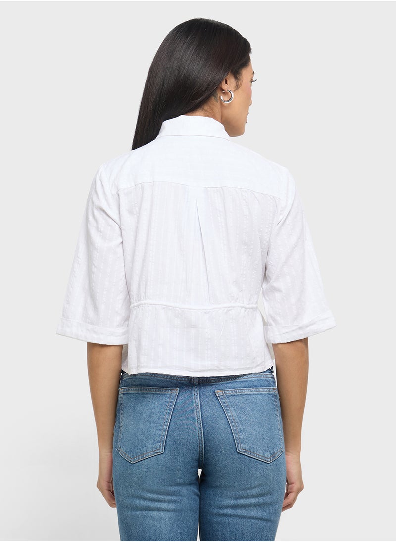 French Connection - Barnet Cottom Striped Shirt - Image 1