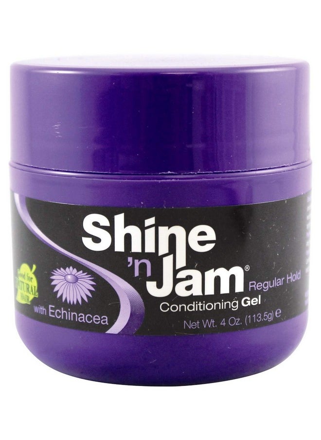Shine 'n Jam Shine N Jam Conditioning Gel Regular Hold 4 Ounce (3 Pack)  - Image 2