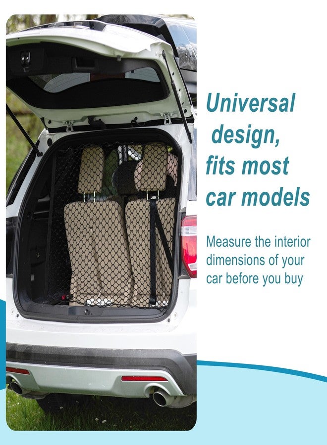 GLIDESMOOTH Dog Car Net Barrier, with Hook, Pet Barrier Car Net, for SUV Pickup Small Car, Mesh Dog Car Net Barrier, Black, 51.18"x35.43" - Image 5