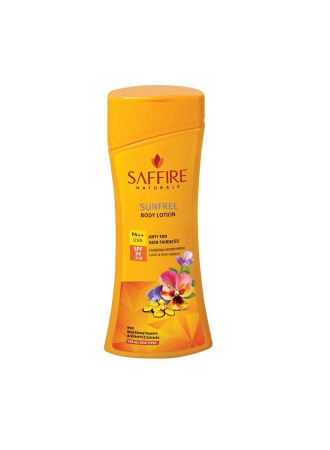 SAFFIRE Naturals Sunfree Spf 25 Pa ++ Body Lotion 300Ml - Image 1