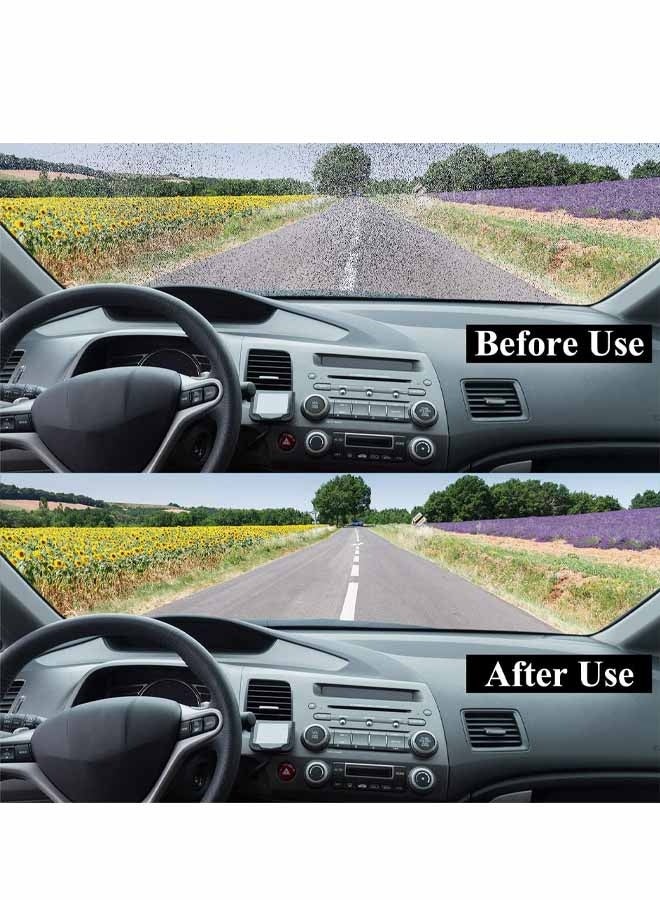 ٥٠ قرصًا من سائل غسيل الزجاج الأمامي، أقراص مركزة لتنظيف زجاج السيارة الأمامي، أقراص فوارة لتنظيف زجاج السيارة والمطبخ والنوافذ، تزيل بقع الزجاج، وتوفر رؤية واضحة - Image 4