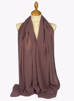 Perfectory PERFECTORY Women Lightweight Solid Chiffon Hijab Shawl Soft Premium Abaya Shawl Wrap Scarves, Long Bridal Hijab Scarf- Dim Grey  - Image 1