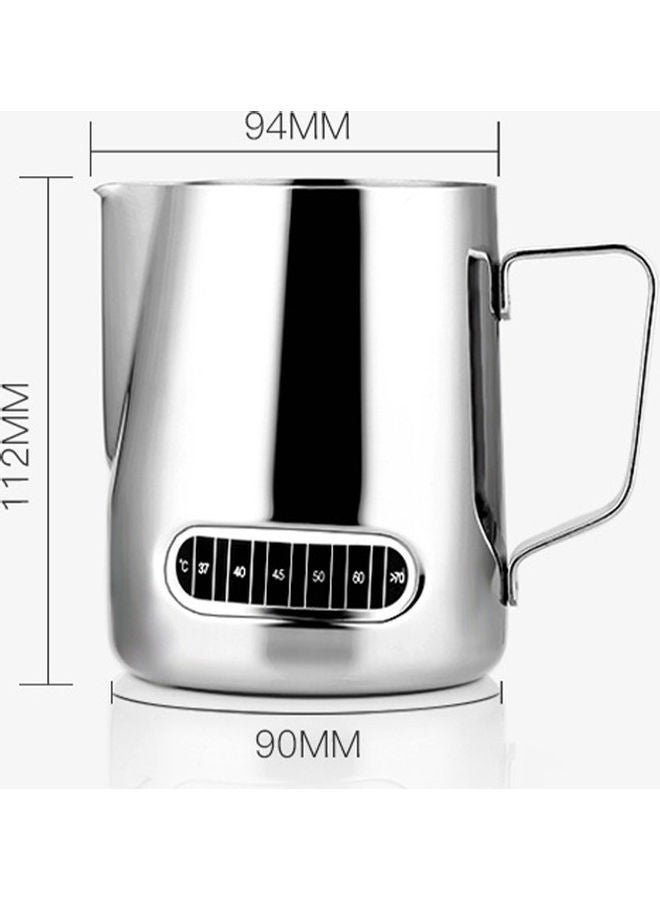 NIBEMINENT Espresso Steaming Pitcher Silver 13.30 x 11.00 11.50cm  - Image 4