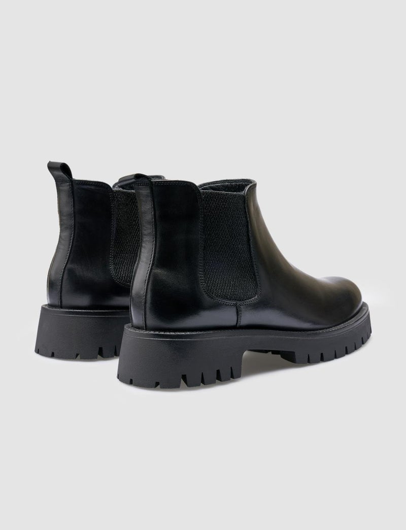 Cabani 100% Leather Black Women's Casual Boots  - Image 3