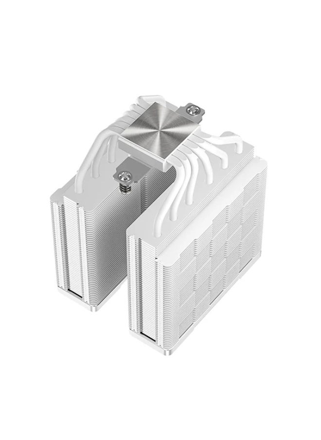 DEEPCOOL AK620 WH High-Performance CPU Cooler – Dual-Tower Heatsink with Six Copper Heat Pipes, Dense Fin Array & Dual 120mm FDB Fans for Maximum Cooling Efficiency & Silent Operation  - Image 4