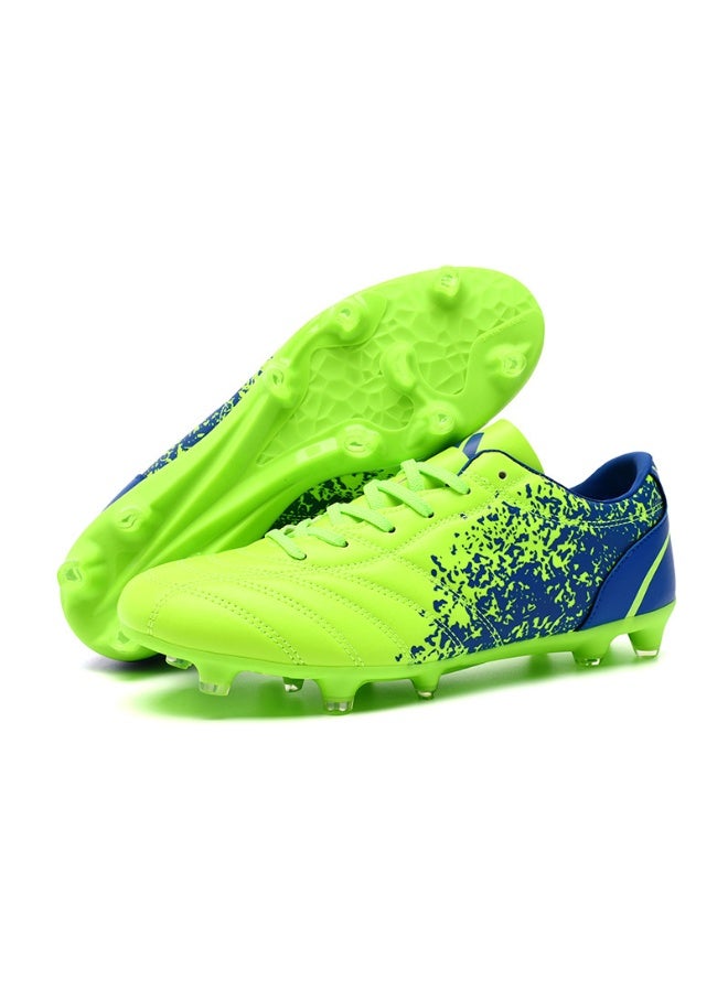 SKT Shiketro Premium Leather AG Long Studs Football Shoes, Unisex Low Top Anti-Slip Soccer Cleats for Teenagers, Students and Adults Outdoor Grass Training & Matches - Image 1