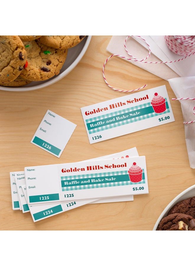 AVERY Matte White Printable Tickets with Tear-Away Stubs, 1-3/4 x 5-1/2, Pack of 500 (16795) - Image 3