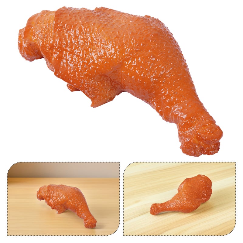 Realistic Fake Chicken Leg Model - Artificial Decoration Chicken Drumstick for Kitchen Photography Props for Party and Festival Decor - Image 5