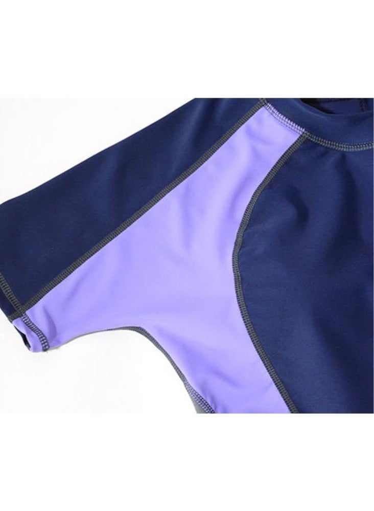 Generic Women Swimsuit, Sport Swimsuit, Women'S Quick-Drying Conservative Swimsuit, Swimsuit Short Sleeve Shorts Bathing Suit for Swimwear, Beach, Swimming Size L  - Image 3
