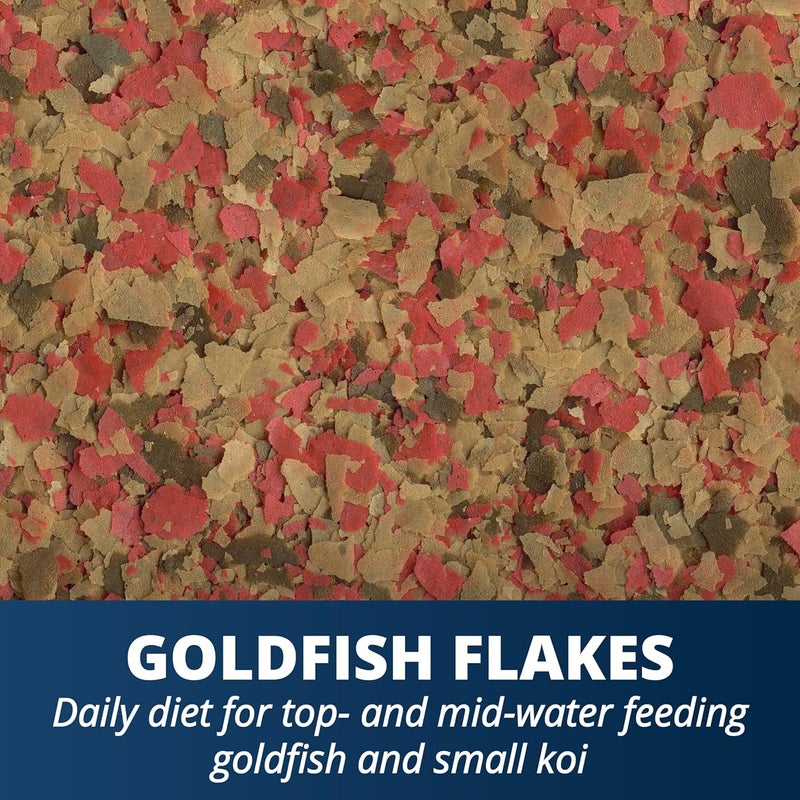 Tetra Goldfish Flakes, Nutritionally Balanced Diet for Aquarium Fish, Vitamin C Enriched Flakes, 8.81 Ounces - Image 1