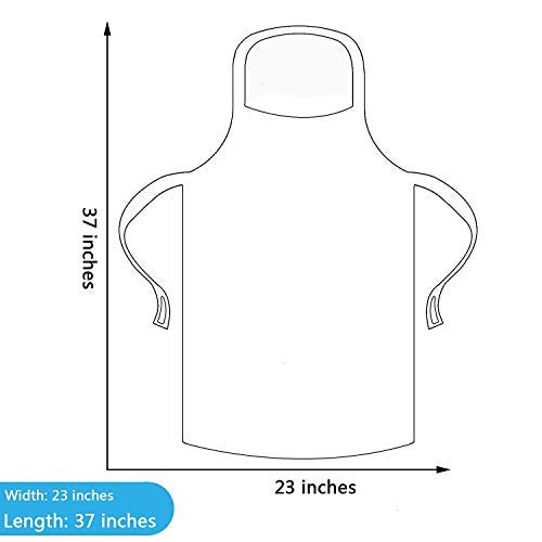 JIAKAI 23 x 37 inches Clear Polyethylene Waterproof Disposable Aprons For Cooking, Serving, Painting or Dish-Washing-100pcs - Image 2