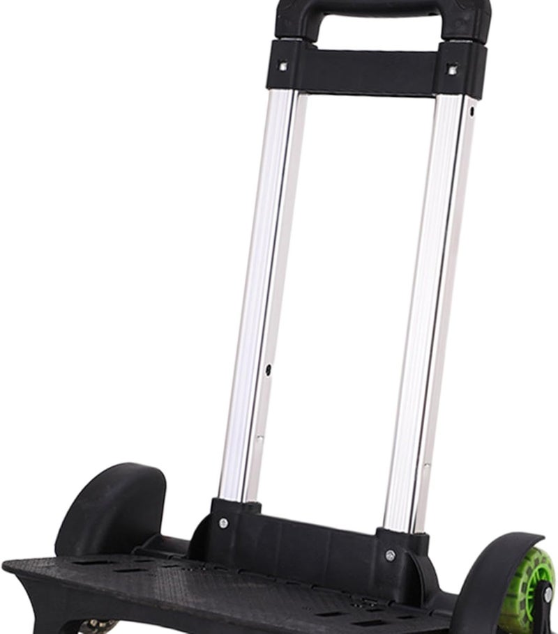 Trolley Cart Luggage Cart with Wheels, 6 Wheels,Wheeled Cart Stair Climber Folding Hand Truck for Boxes Show Exhibitors Kids, Black - Image 5