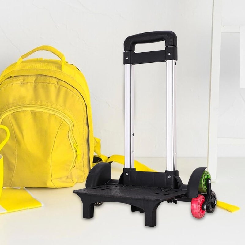 Trolley Cart Luggage Cart with Wheels, 6 Wheels,Wheeled Cart Stair Climber Folding Hand Truck for Boxes Show Exhibitors Kids, Black - Image 3