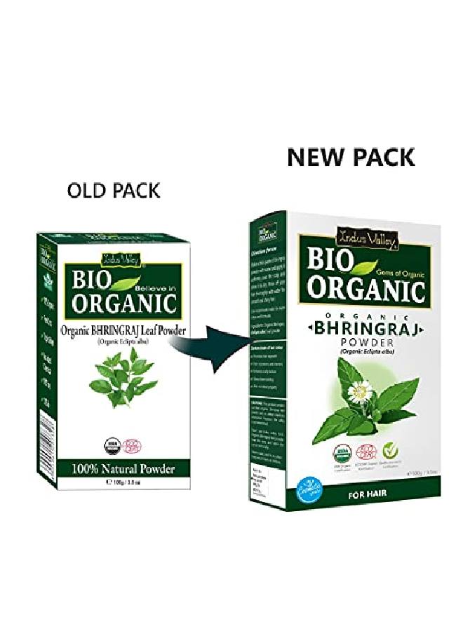 Indus Valley مسحوق البرينجراج العضوي | إكليبتا ألبا للشعر 100 جرام - Image 3