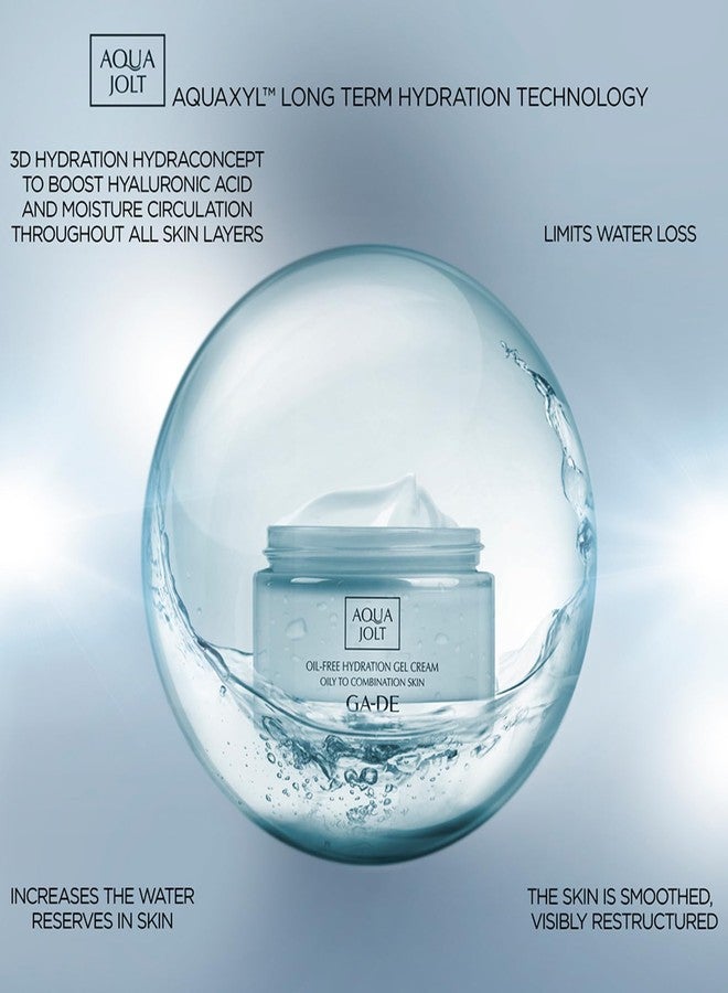 جي أيه-دي إي كريم جل مرطب خالي من الزيوت من GA-DE Aqua Jolt - للبشرة الدهنية والمختلطة - كريم للوجه لبشرة صحية المظهر - غني بحمض الهيالورونيك - 1.7 أونصة - Image 3