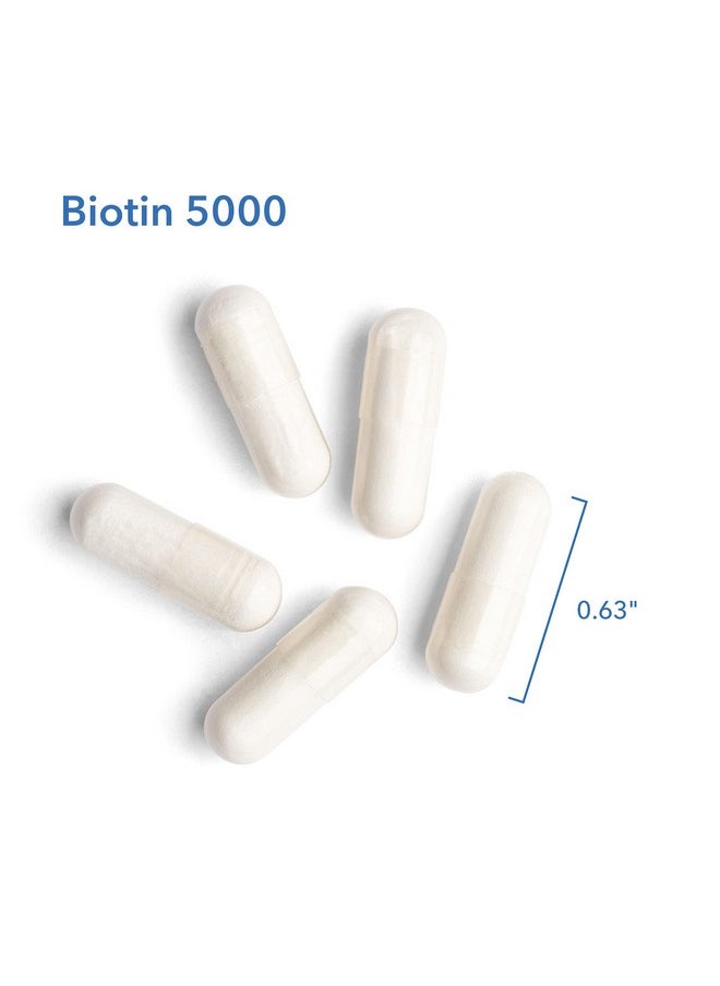 Allergy Research Group - Biotin 5000 Hair Nails Metabolism 60 Vegetarian Capsules - Image 1