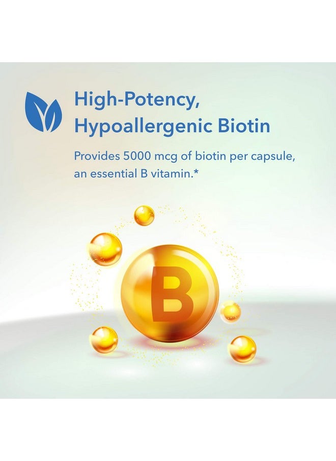 Allergy Research Group - Biotin 5000 Hair Nails Metabolism 60 Vegetarian Capsules - Image 1