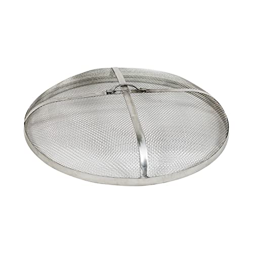 Sunnydaze Sunnydaze RustResistant Stainless Steel Fire Pit Spark Screen Cover  24Inch Diameter 