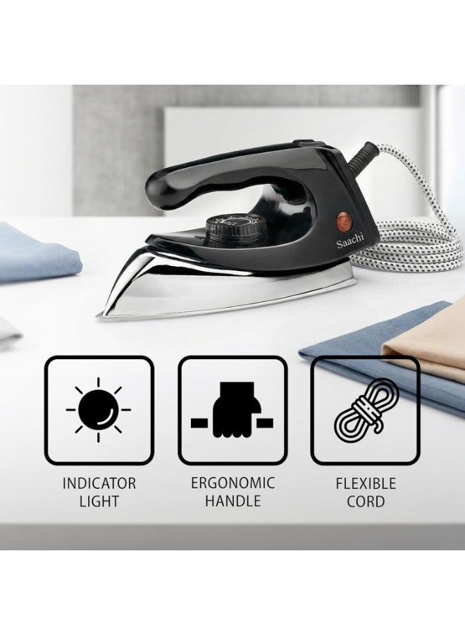 Sachi Dry Iron, Aluminum Soleplate, Lightweight Electric Iron, Power Indicator, Ergonomic Handle, 1200W - Image 2