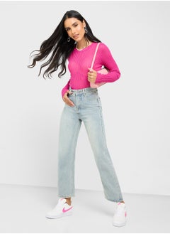 Ginger Light Weight Fitted Ribbed Sweater  - Image 4