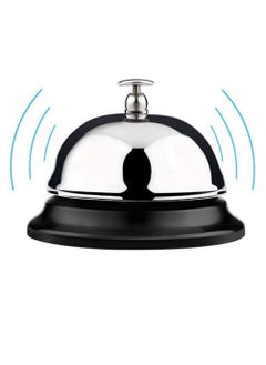 Rubik Hotel Call Bell, 3.3 Inch Stainless Steel Loud Vintage Service Bell for Front Desk, Reception, Hotels, Schools, Restaurants, Hospitals, Warehouses (1 Pack)  - Image 3