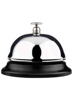Rubik Hotel Call Bell, 3.3 Inch Stainless Steel Loud Vintage Service Bell for Front Desk, Reception, Hotels, Schools, Restaurants, Hospitals, Warehouses (1 Pack)  - Image 2