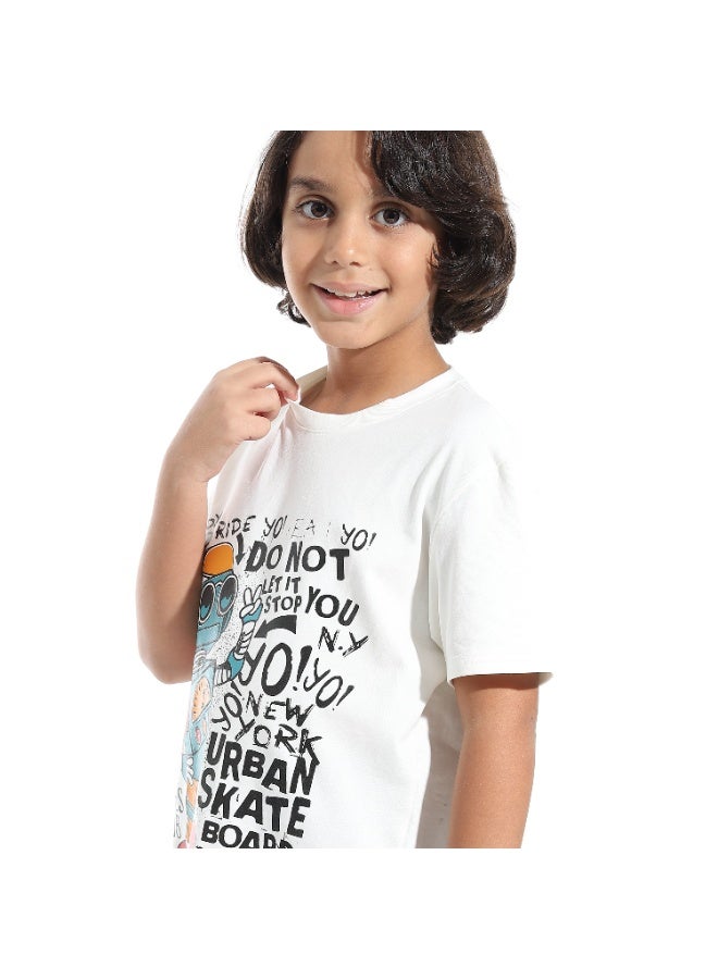 سيزار طقم اولادي مكون من تيشرت مطبوع وشورت - Image 5