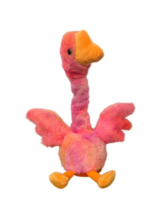 Ring Game Set Big Goose Set I Duck Don't Pour Duck Doll Shook His Head Goose Electric Ring Stall Toy Wholesale-Specifications:Pink Swinging Goose  - Image 1