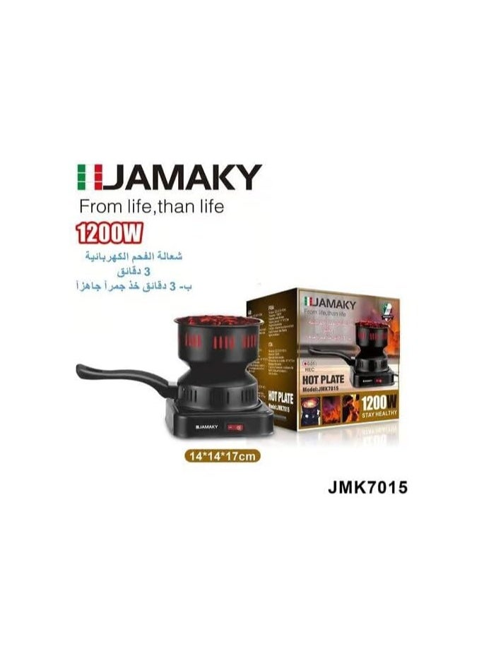 JMK Electric Charcoal Burner 1200W Electric Charcoal Stove for Camping Model JMK7015 Assorted Colors  - Image 2