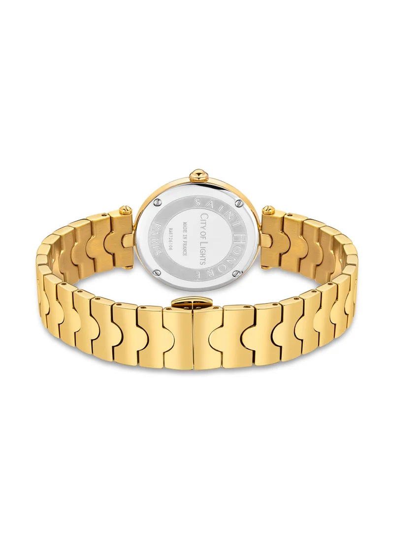 سانت هونور City of Lights Stainless Steel Analog Wrist Watch - 26 mm - Gold