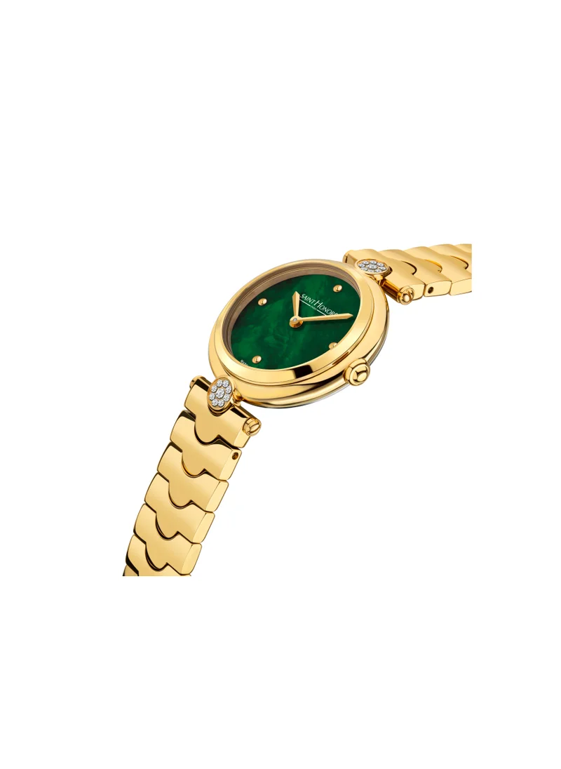 سانت هونور City of Lights Stainless Steel Analog Wrist Watch - 26 mm - Gold