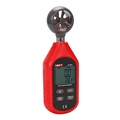 UNI-T UT363 Handheld Anemometer Wind Speed Meter Wind Chill Air Temperature Gauge -14°F to 122°F (-10°C to 50°C) with LCD Backlit Max/Avg Data Hold - Image 4