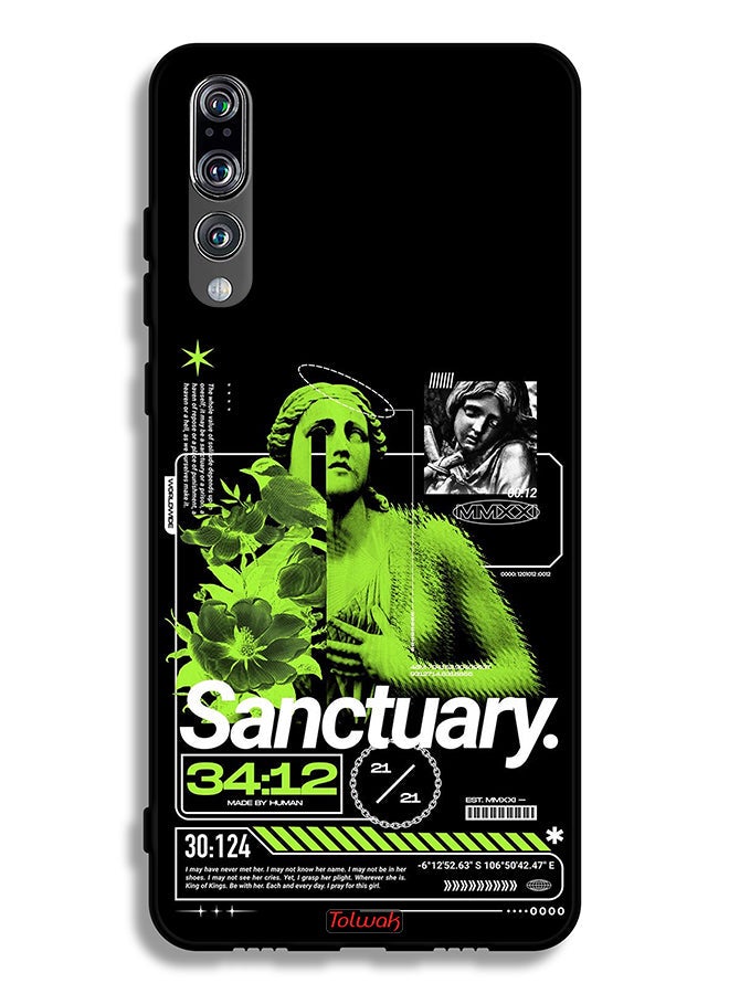 Tolwak Huawei P20 Pro Protective Case Cover Sanctuary - Image 2
