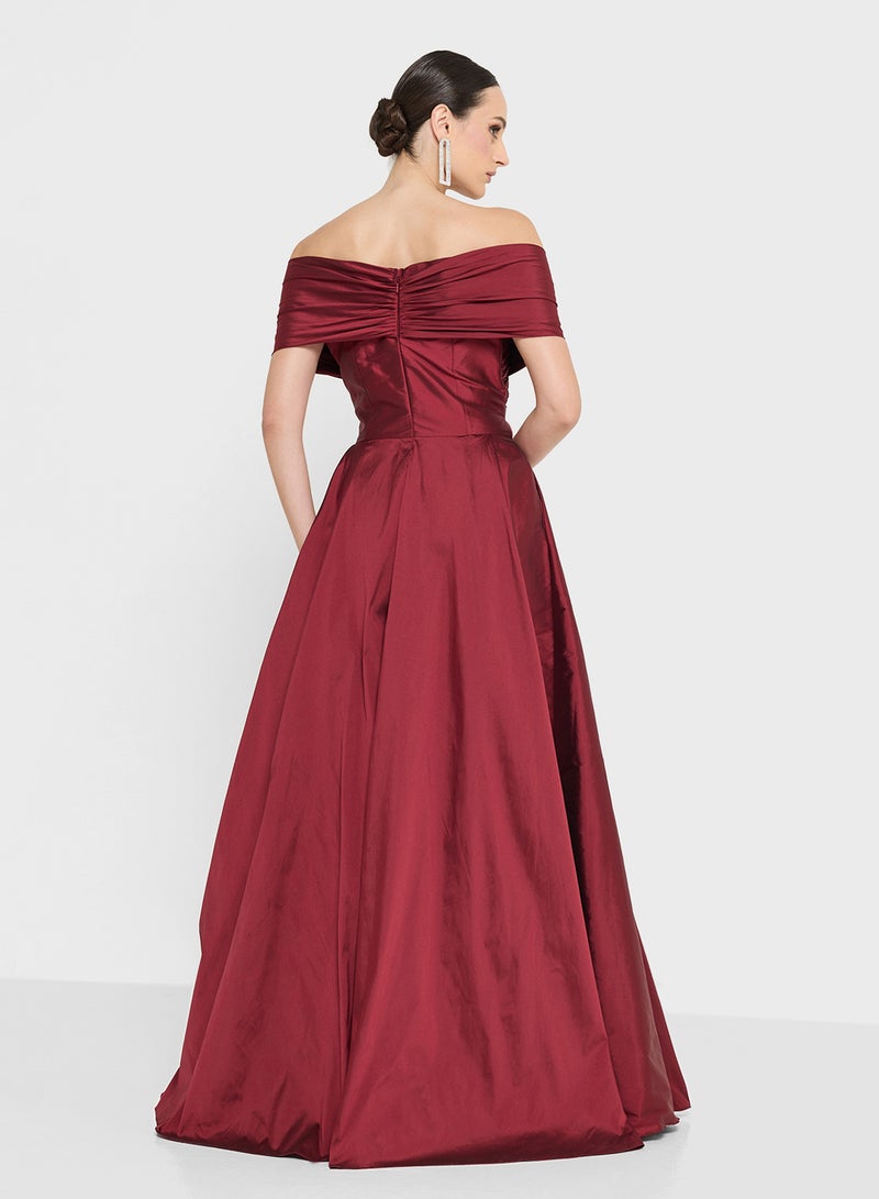 نمشي x فستان سهرة مكشوف الكتفين - Image 3