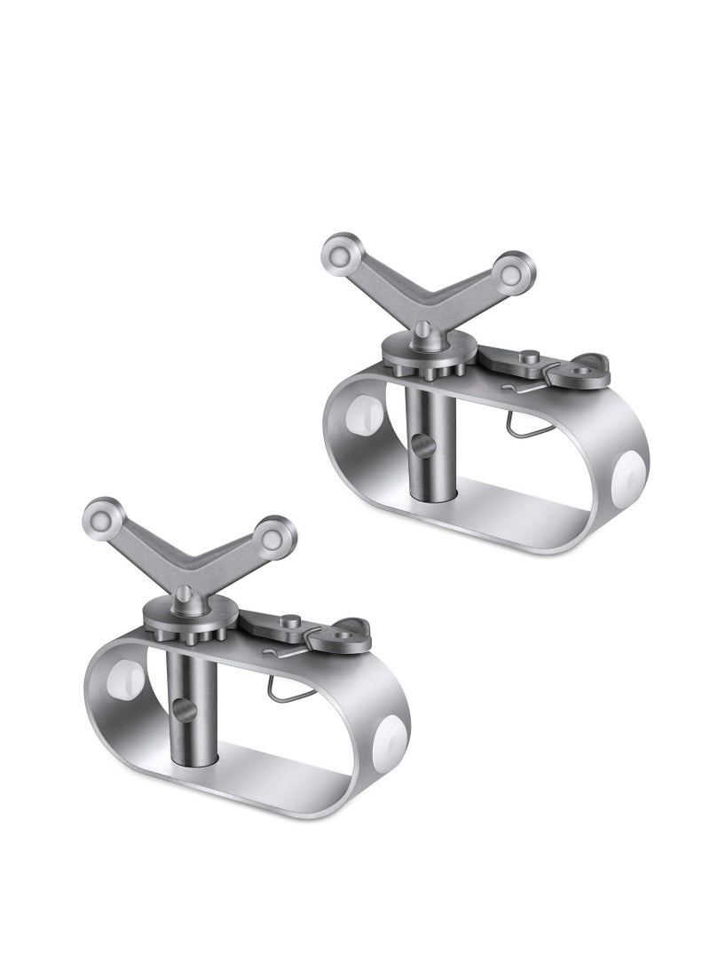 SOLARAE Swimming Pool Cover Winch for Above Ground Swimming Pool Oval Swimming Pools Winter Cover Heavy Duty Aluminum Constructed Winch Ratchet Cable Tightener (2pcs) - Image 1