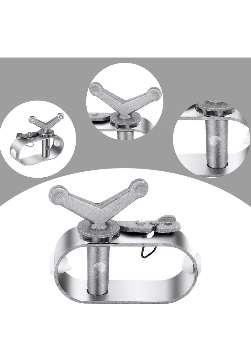 SOLARAE Swimming Pool Cover Winch for Above Ground Swimming Pool Oval Swimming Pools Winter Cover Heavy Duty Aluminum Constructed Winch Ratchet Cable Tightener (2pcs) - Image 4