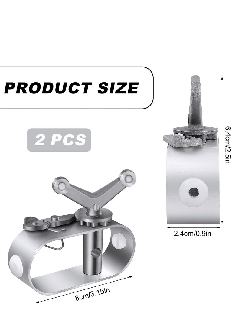 SOLARAE Swimming Pool Cover Winch for Above Ground Swimming Pool Oval Swimming Pools Winter Cover Heavy Duty Aluminum Constructed Winch Ratchet Cable Tightener (2pcs) - Image 2