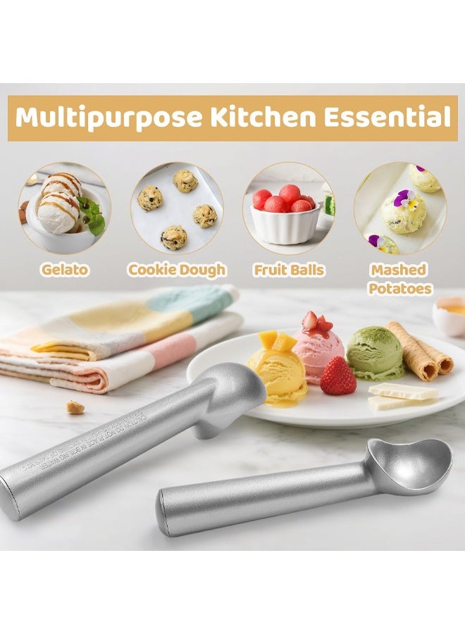 Ice Cream Scoop with Confortable Handle and Easy to Release, Professional Metal Ice Cream Spoon, Heavy Duty Durable Design, Easy Clean - Image 5