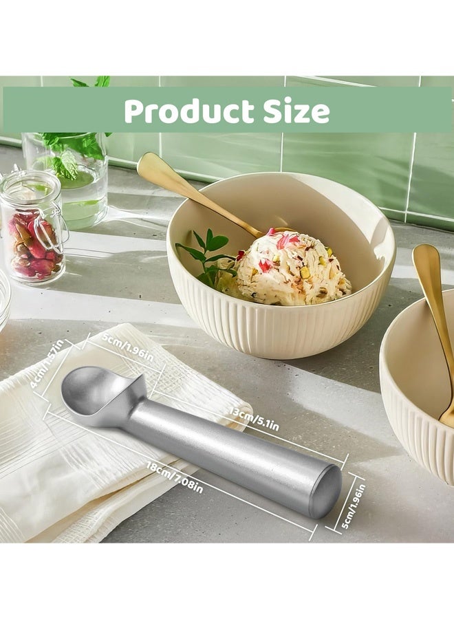 Ice Cream Scoop with Confortable Handle and Easy to Release, Professional Metal Ice Cream Spoon, Heavy Duty Durable Design, Easy Clean - Image 2
