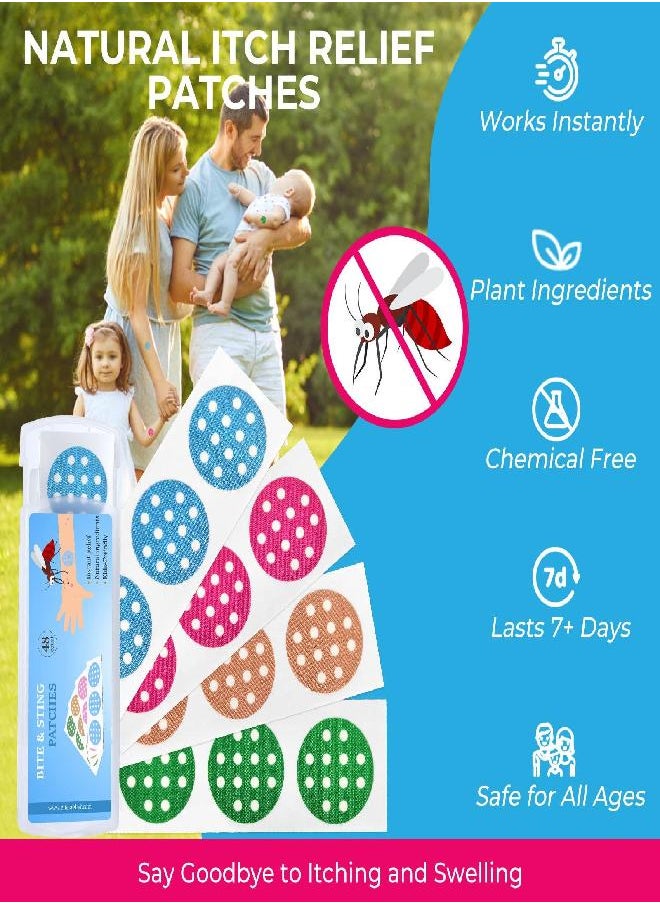 Nano Shield - Nano shield Bug Bite Itch Relief Patches 48 Counts, Kid Friendly Natural Mosquito Bite Relief Stickers for Instant Reduce Itch & Swell, Camping Essential Gift for Family and Friends - Image 1