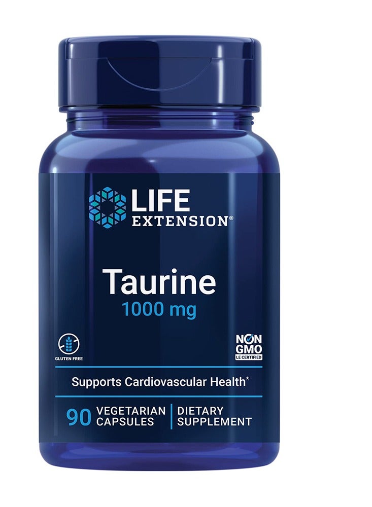 Life Extension Taurine, 90 Veggie Capsules, 1000 mg