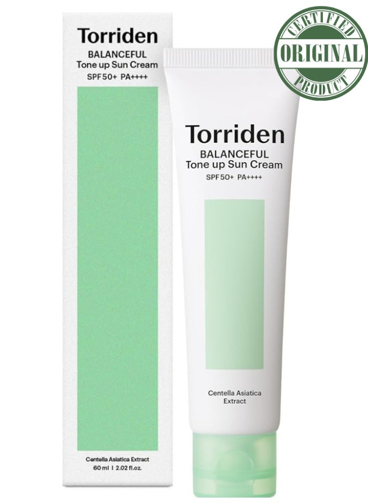 Torriden Balanceful Tone Up Sun Cream SPF 50+ PA++++ for Daily Protection & Natural Glow - Image 1