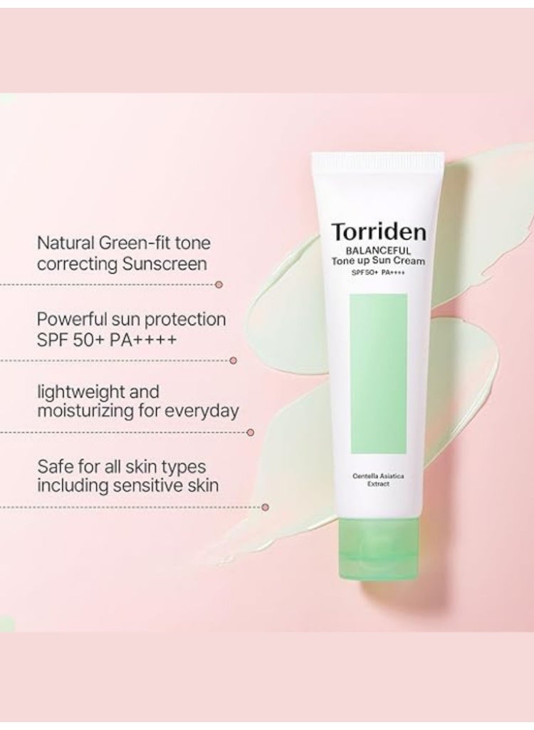 Torriden Balanceful Tone Up Sun Cream SPF 50+ PA++++ for Daily Protection & Natural Glow - Image 5