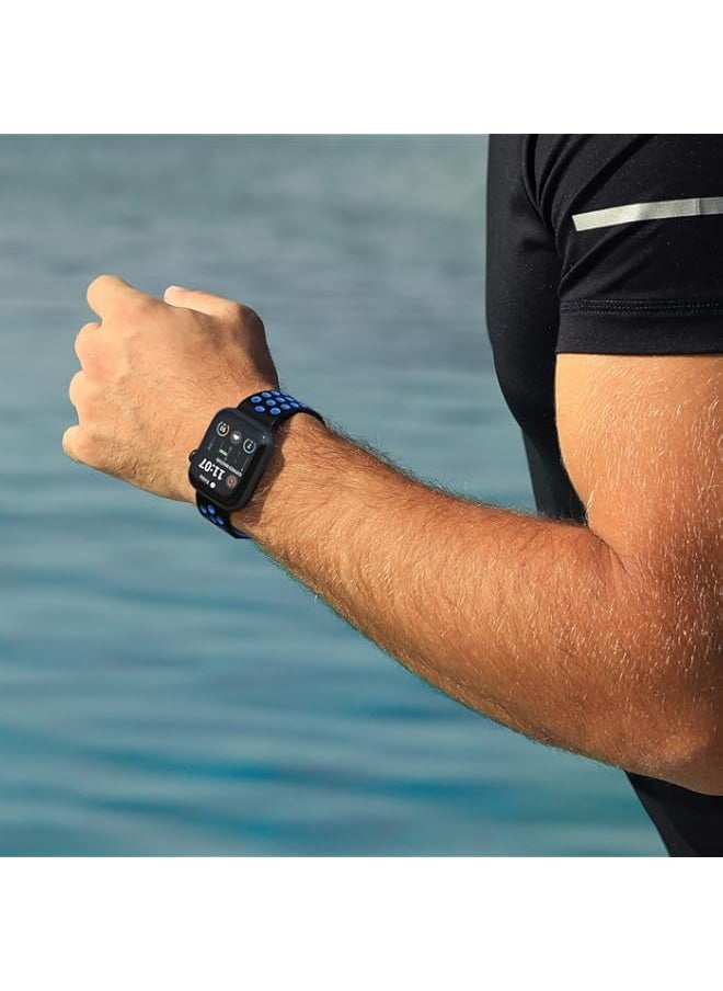 Generic - Compatible Apple watch band strap nike,Silicone sports band is soft, breathable, waterproof, cold resistant, for iWatch ultra2 ultra Series9/8/7/6/SE/5/4/3/2/1 - Image 1