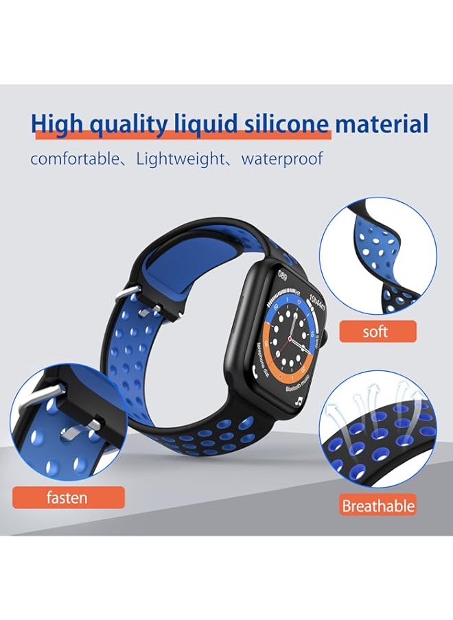 Generic - Compatible Apple watch band strap nike,Silicone sports band is soft, breathable, waterproof, cold resistant, for iWatch ultra2 ultra Series9/8/7/6/SE/5/4/3/2/1 - Image 1