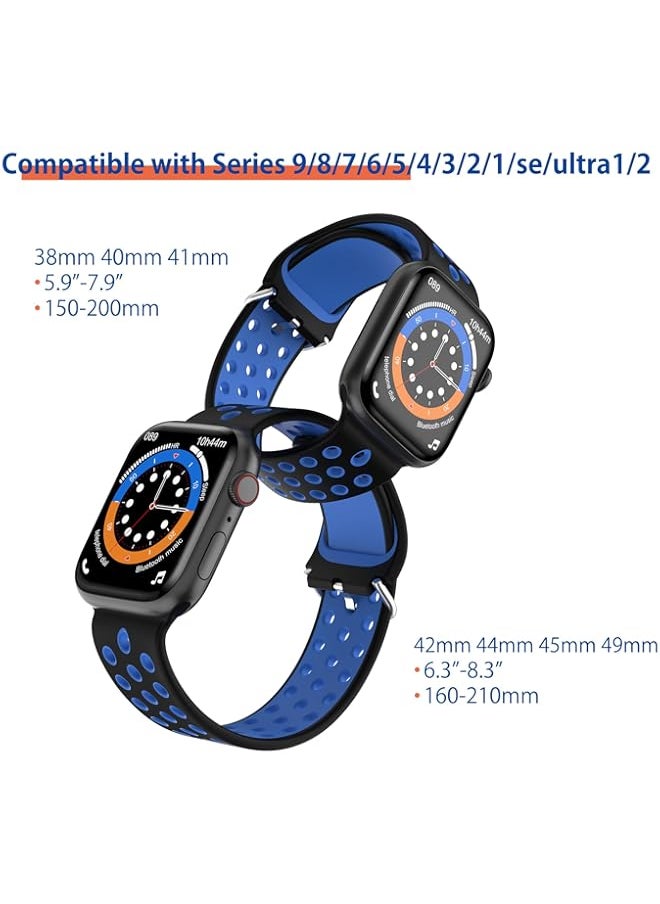 Generic - Compatible Apple watch band strap nike,Silicone sports band is soft, breathable, waterproof, cold resistant, for iWatch ultra2 ultra Series9/8/7/6/SE/5/4/3/2/1 - Image 1