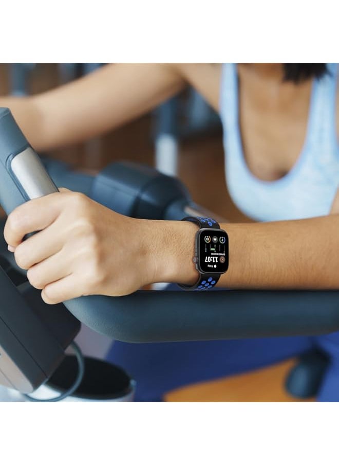 Generic - Compatible Apple watch band strap nike,Silicone sports band is soft, breathable, waterproof, cold resistant, for iWatch ultra2 ultra Series9/8/7/6/SE/5/4/3/2/1 - Image 1