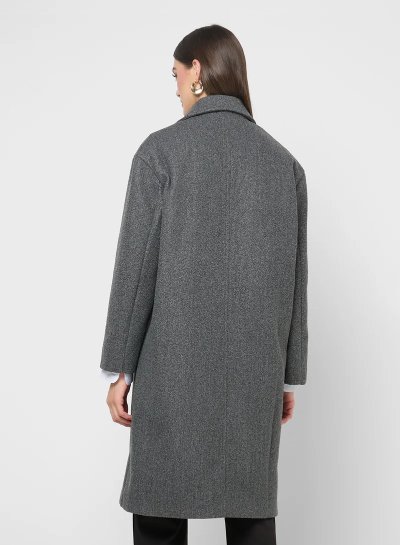 ايلا Double Breasted Over Coat