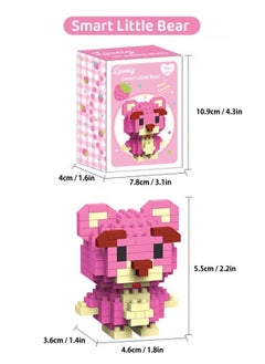 LOOPITYS 172PCSLittle Bear Building Blocks, Tiny Particle Building Blocks, Children's Assembly Puzzle Toys, Children's Day Gifts Cartoon Toy Model Diy Toys  - Image 2